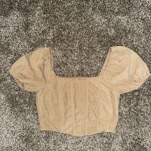 Elegant Tan Women's Top